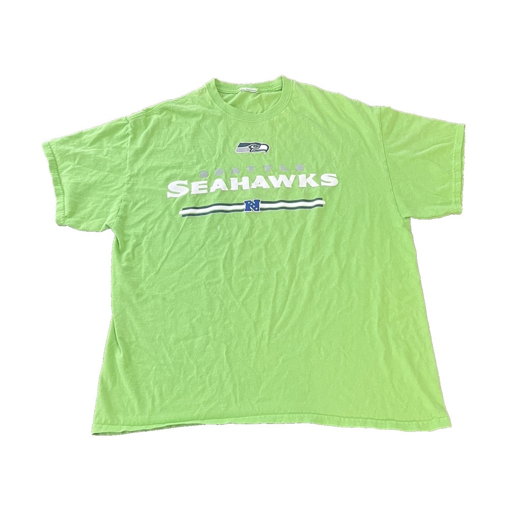 Seattle Seahawks T-Shirt Men's XL Green NFL Football Graphic Tee Short Sleeve